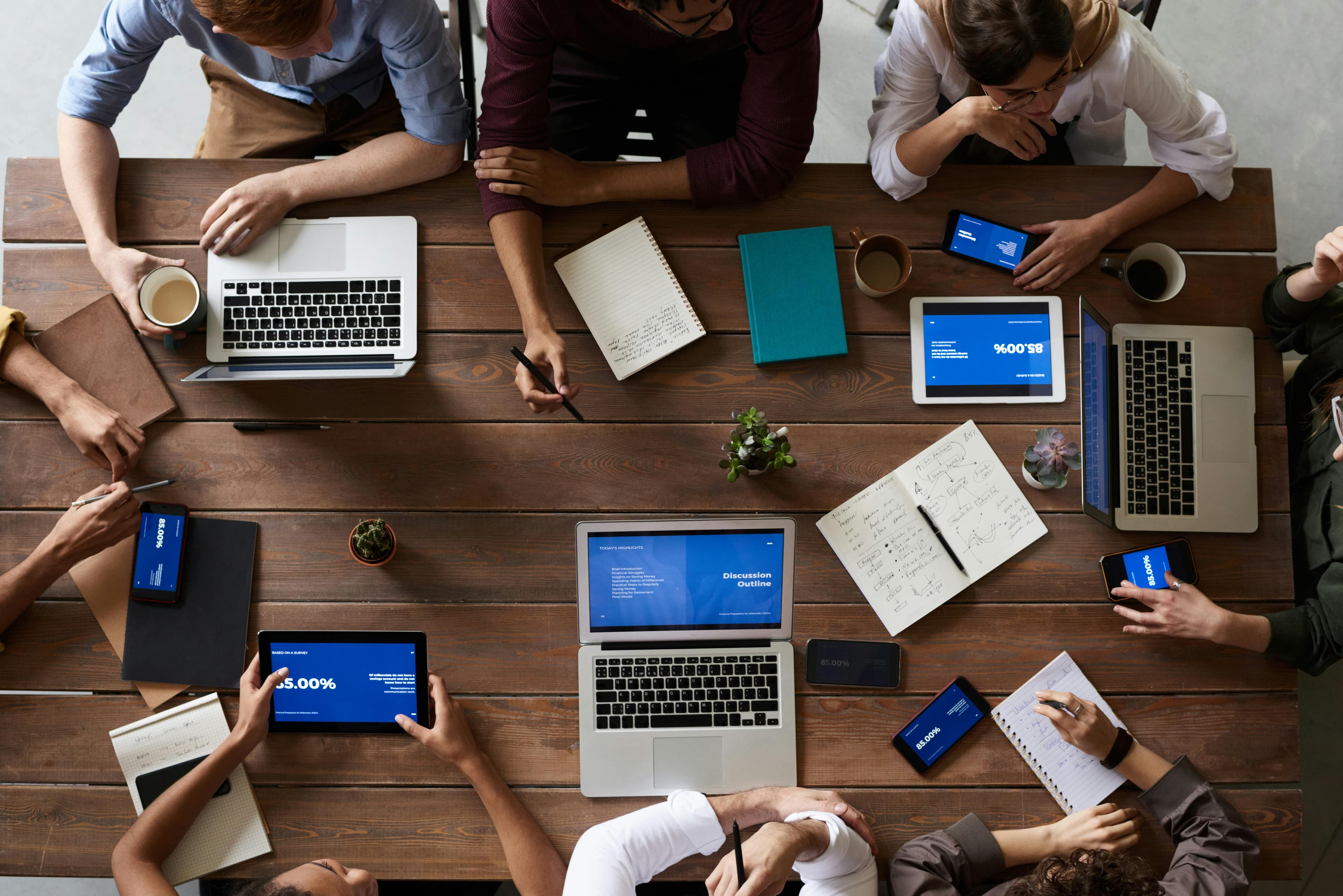 Agency team at work